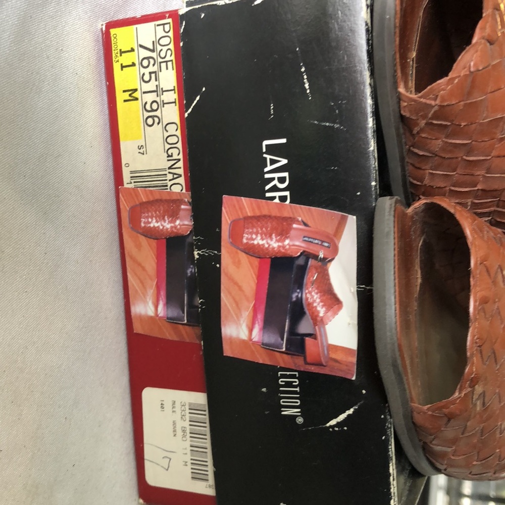 Larry Stuart Collection Pose Ii Cognac Woven Mule - image 2